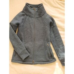 PrAna Womens Zip Up Fleece Lined Blue Size Medium